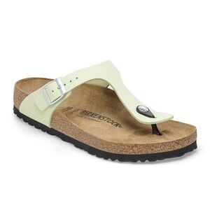 Birkenstock faded lime 🍋‍🟩 all leather gizeh Sandals